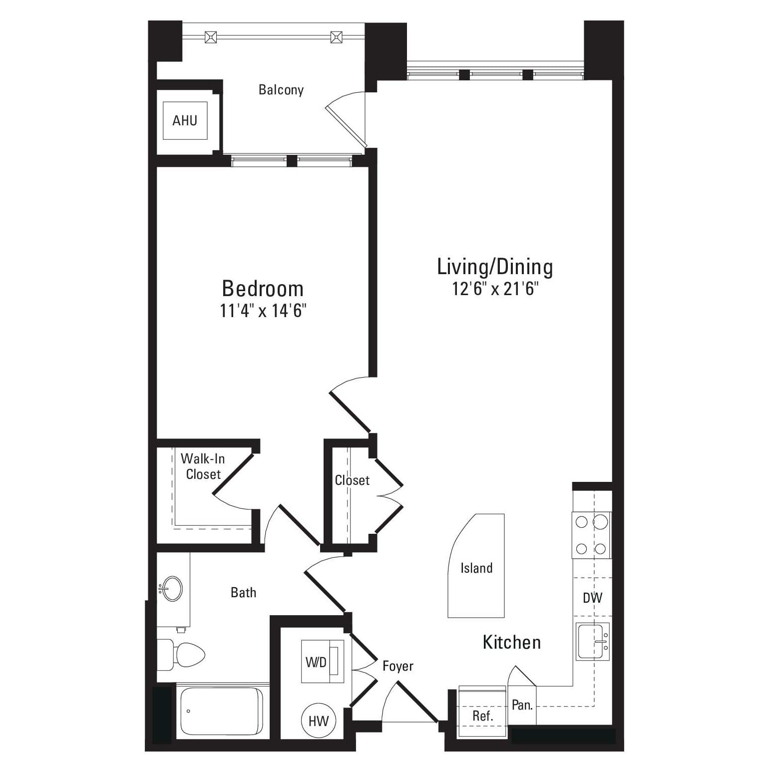 Floor Plan Image of Apartment Apt 144